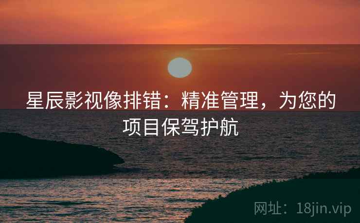 星辰影视像排错:精准管理,为您的项目保驾护航